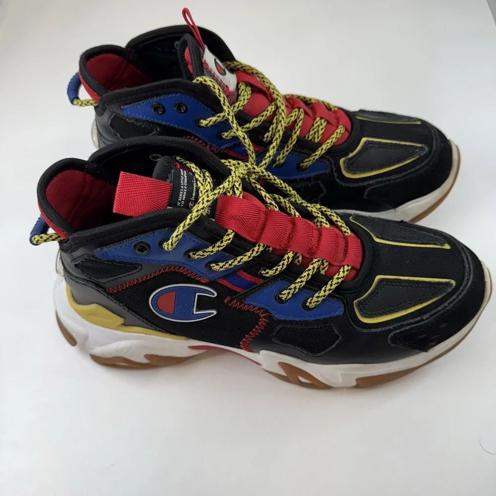 Champion Bromad Slice‎ Black Multi Chunky Sneakers Boys Size 7 Y2K Streetwear